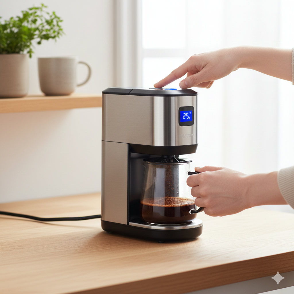 Kickstarter product closeup showing product in use, demonstrating functionality and design for crowdfunding campaign video and marketing assets