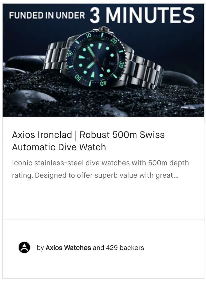Axios Ironclad | Robust 500m Swiss Automatic Dive Watch