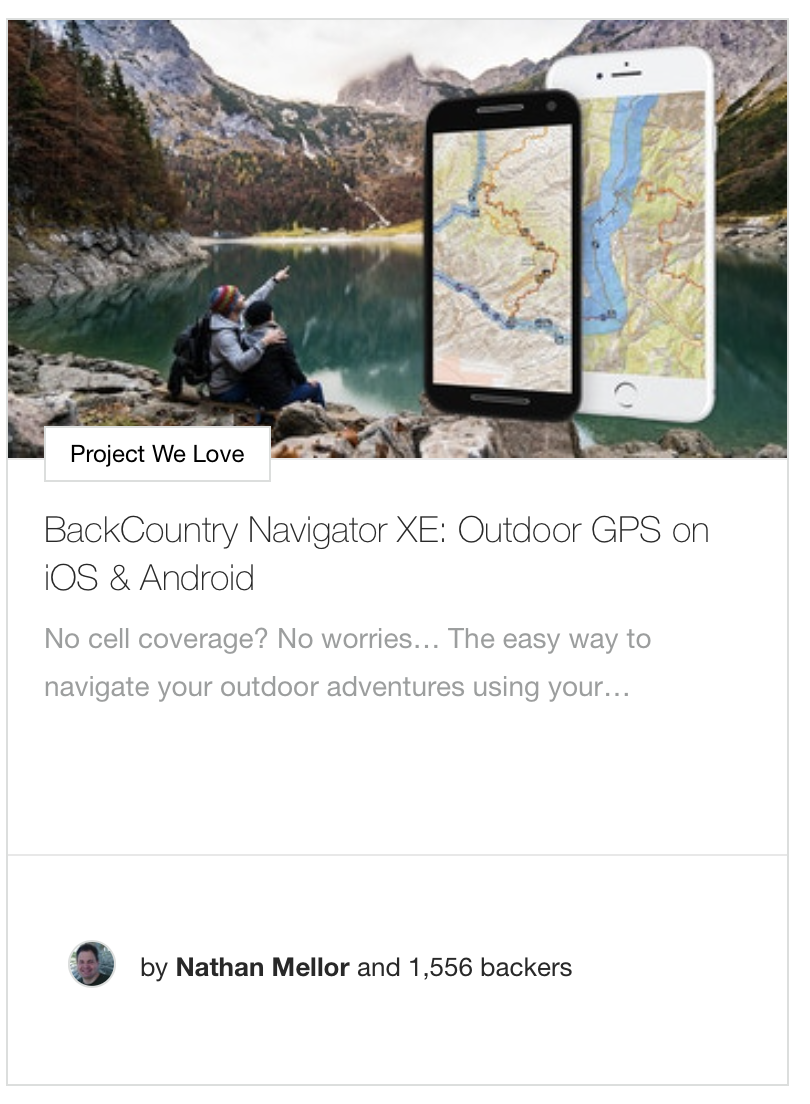 BackCountry Navigator XE: Outdoor GPS on iOS & Android