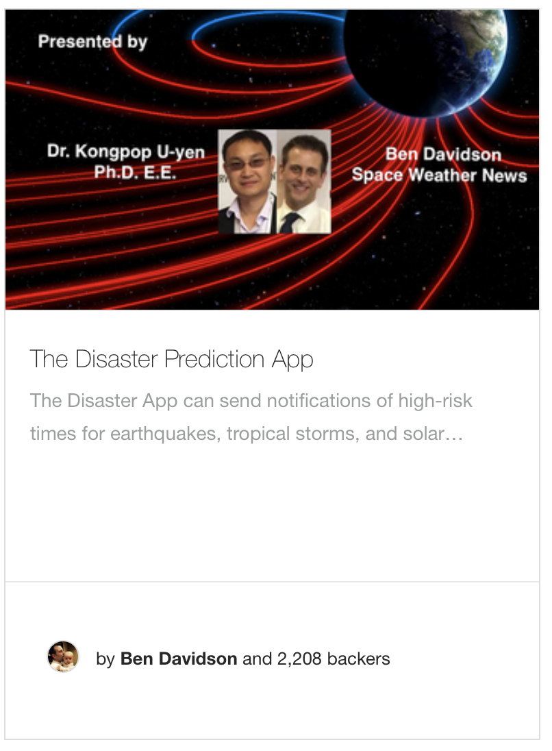 The Disaster Prediction App