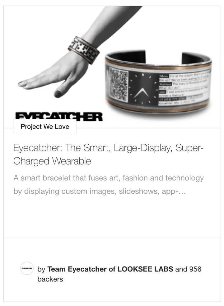 Eyecatcher: The Smart, Large-Display, Super-Charged Wearable