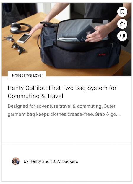 Henty CoPilot: First Two Bag System for Commuting & Travel
