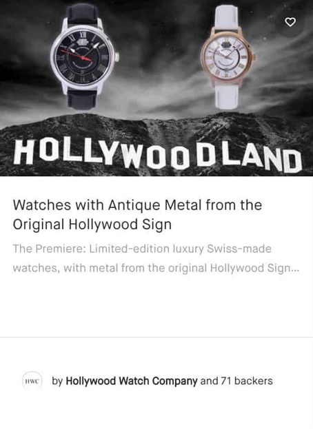 Watches with Antique Metal from the Original Hollywood Sign