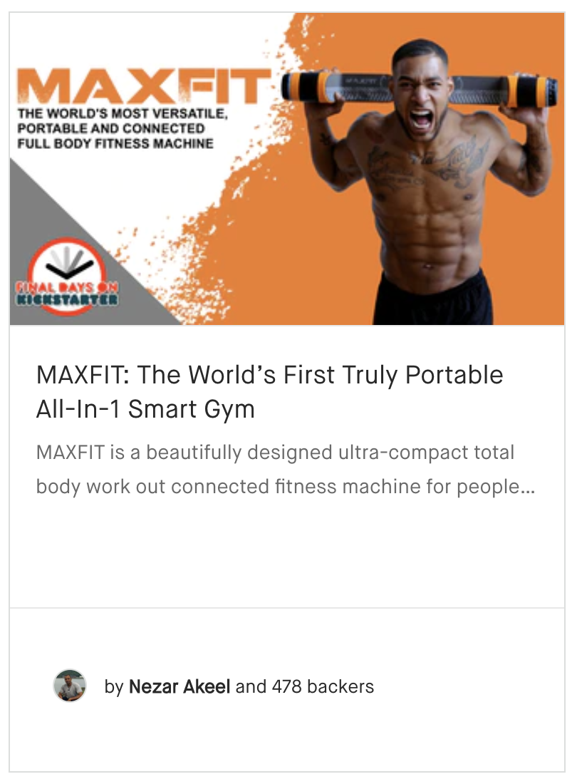 MAXFIT: The World's First Truly Portable All-In-1 Smart Gym