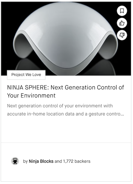 NINJA SPHERE: Next Generation Control of Your Environment