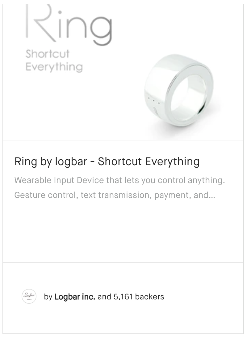 Ring by logbar - Shortcut Everything