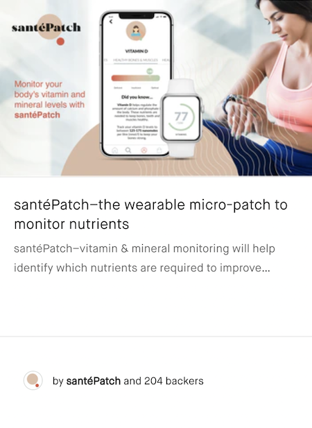 santéPatch–the wearable micro-patch to monitor nutrients
