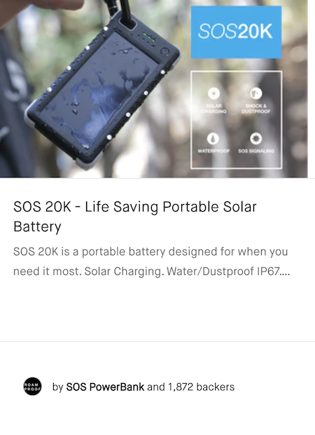 SOS 20K - Life Saving Portable Solar Battery