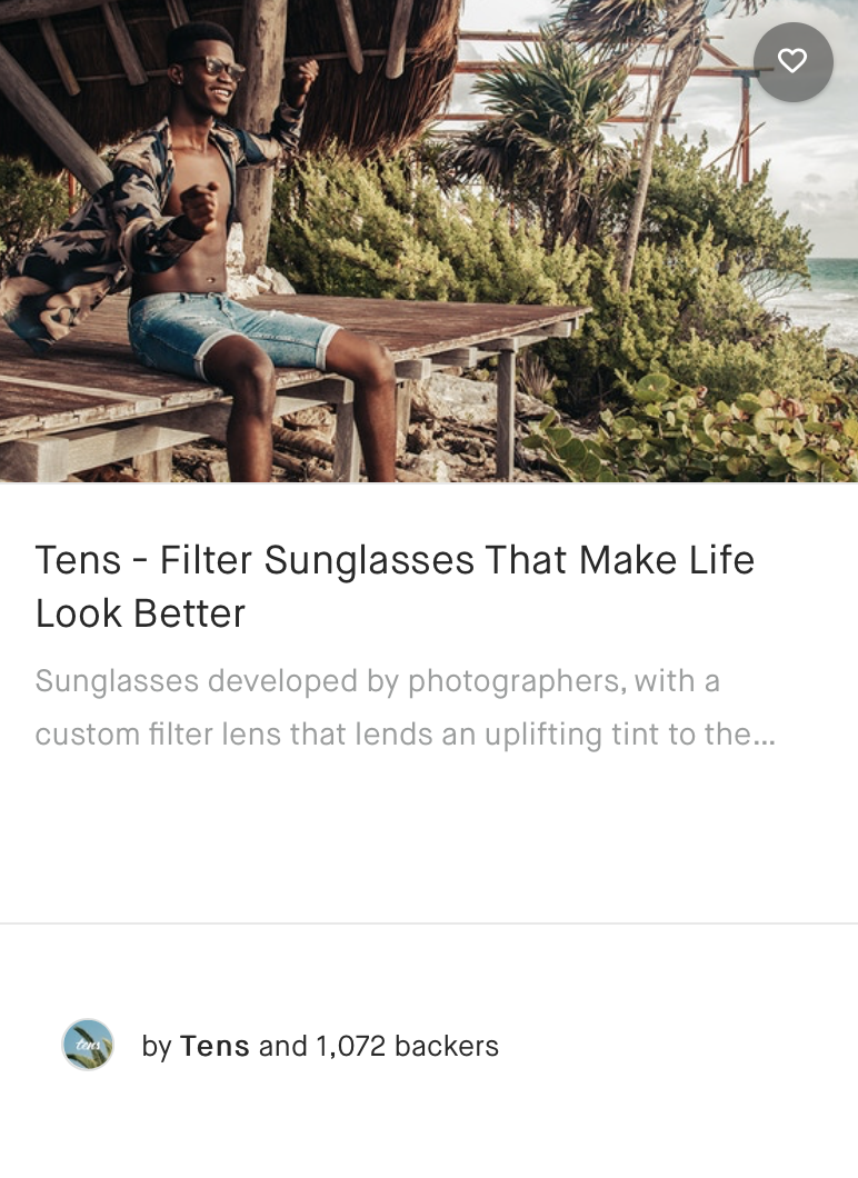 Tens - Filter Sunglasses That Make Life Look Better