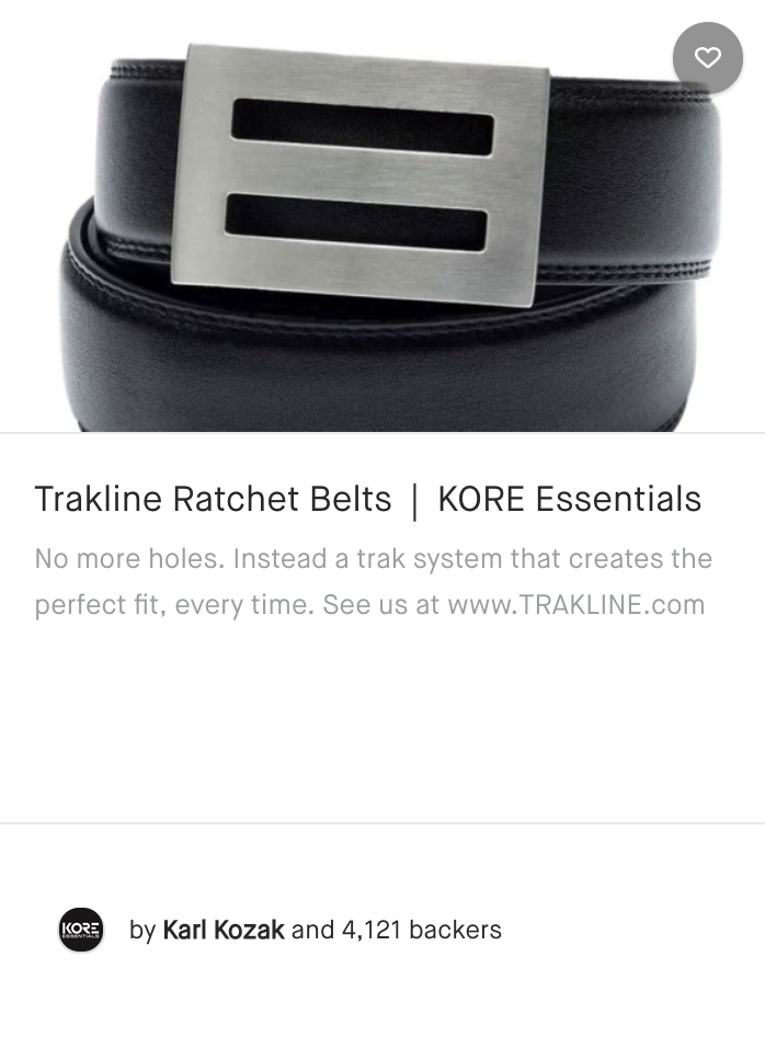 Trakline Ratchet Belts | KORE Essentials