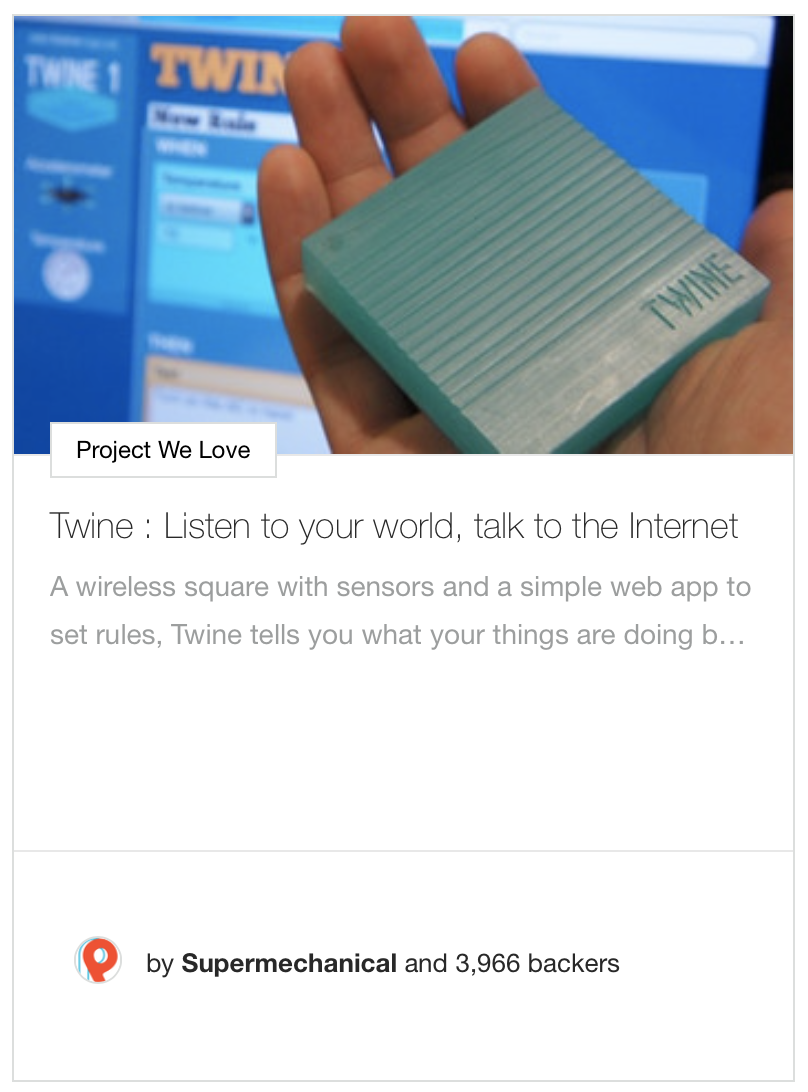 Twine: Listen to your world, talk to the Internet