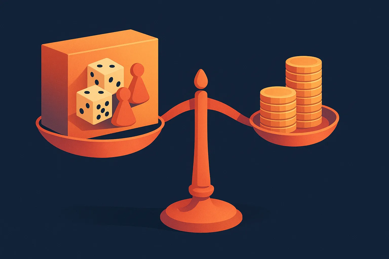 Weight comparison of board game boxes showing how dice, miniatures, and inserts add shipping cost