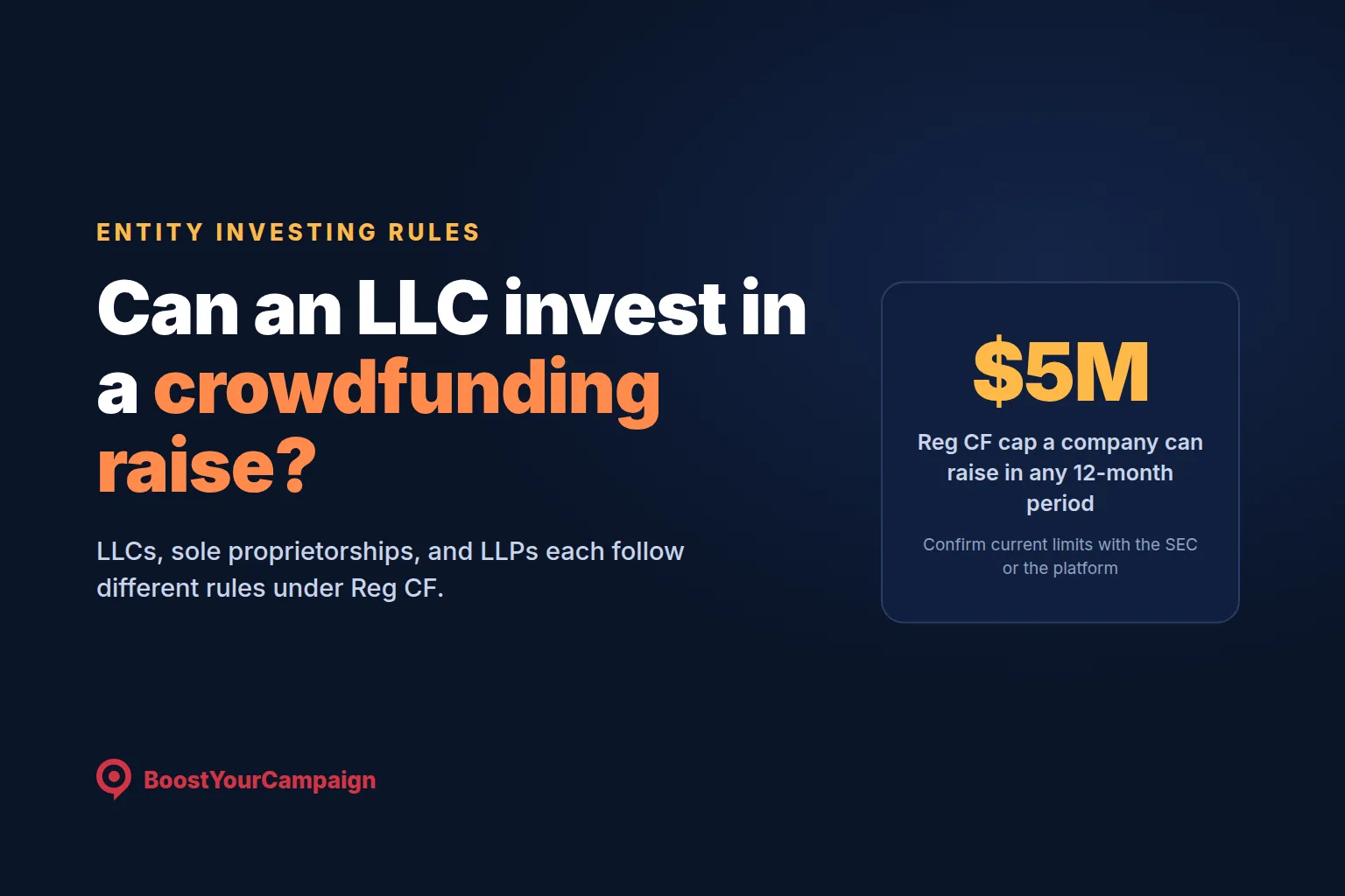 Can an LLC Invest in a Crowdfunding Campaign? Entity Rules