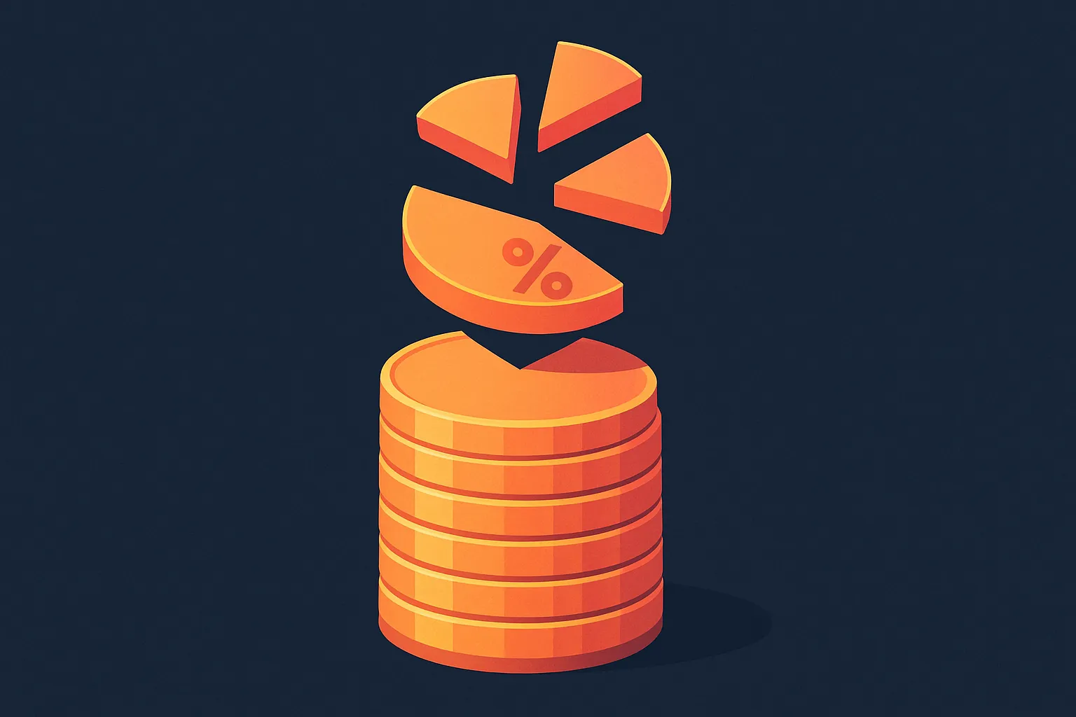 Breakdown chart of Kickstarter platform fee and payment processing fee for a funded campaign