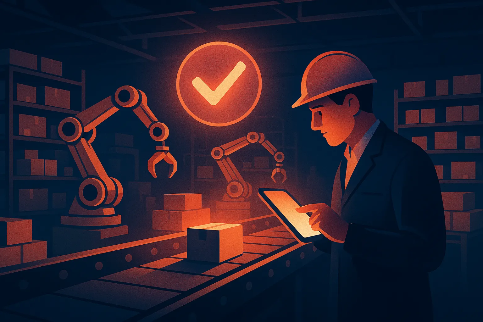 Quality control inspection on a factory production line for a crowdfunding product