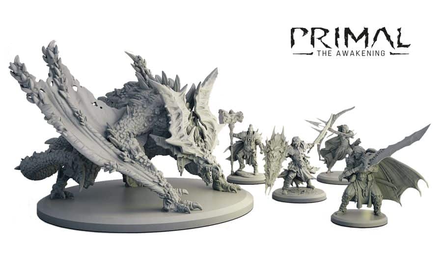 Primal: The Awakening game miniatures and characters